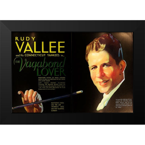 The Vagabond Lover-1929 Black Modern Wood Framed Art Print by Vintage Hollywood Archive