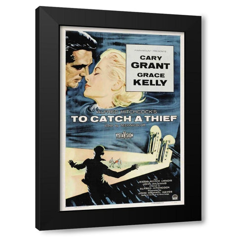 To Catch a Thief-1955 Black Modern Wood Framed Art Print by Vintage Hollywood Archive