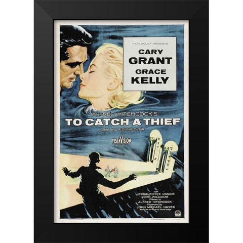 To Catch a Thief-1955 Black Modern Wood Framed Art Print by Vintage Hollywood Archive