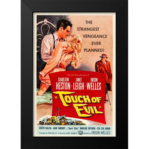 Touch of Evil-1958 Black Modern Wood Framed Art Print by Vintage Hollywood Archive