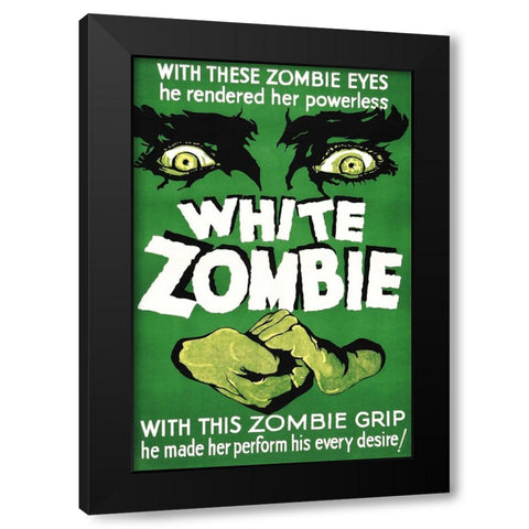 White Zombie-1932 Black Modern Wood Framed Art Print with Double Matting by Vintage Hollywood Archive