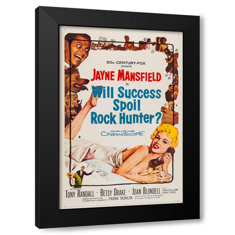Will Success Spoil Rock Hunter-1957 Black Modern Wood Framed Art Print with Double Matting by Vintage Hollywood Archive