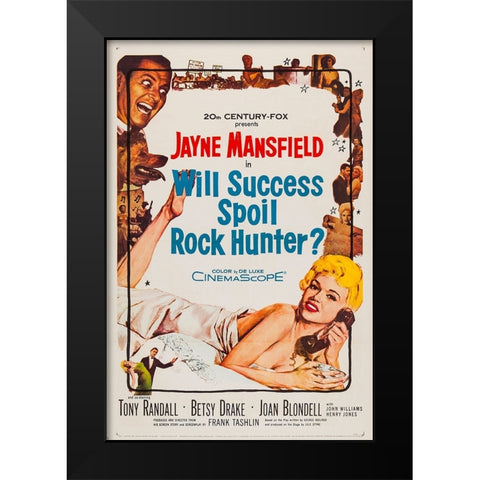 Will Success Spoil Rock Hunter-1957 Black Modern Wood Framed Art Print by Vintage Hollywood Archive