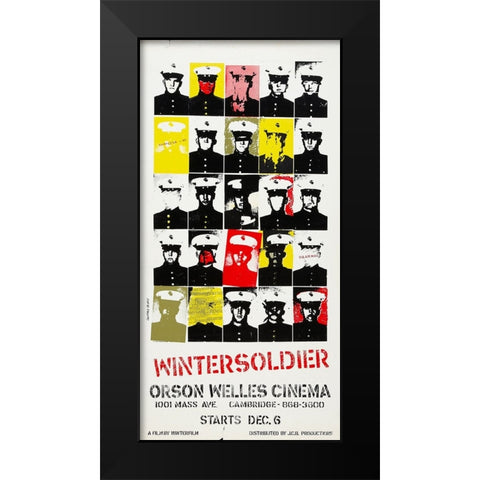 Winter Soldier-1972 Black Modern Wood Framed Art Print by Vintage Hollywood Archive