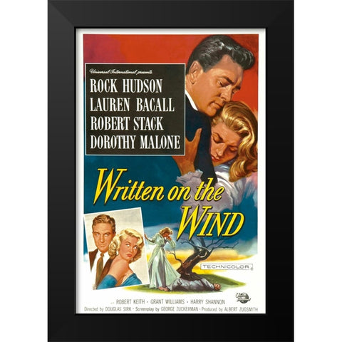 Written on the Wind-1956 Black Modern Wood Framed Art Print by Vintage Hollywood Archive