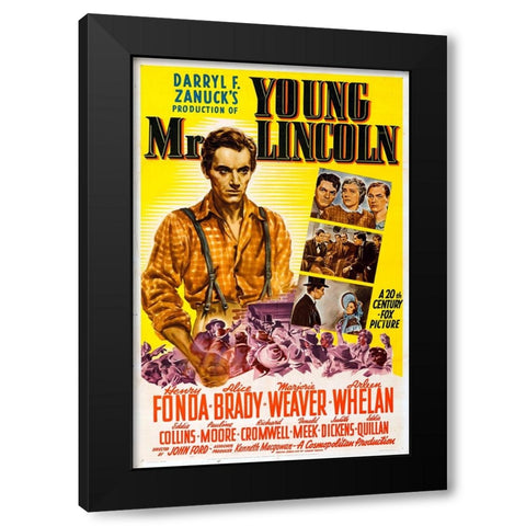 Young Mr. Lincoln-1939 Black Modern Wood Framed Art Print with Double Matting by Vintage Hollywood Archive