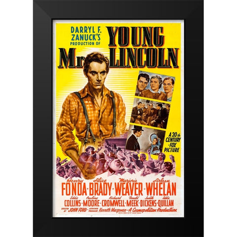 Young Mr. Lincoln-1939 Black Modern Wood Framed Art Print by Vintage Hollywood Archive