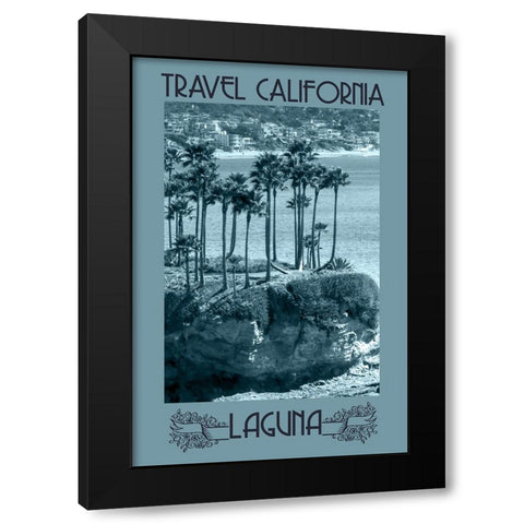 Vintage Style Travel Poster Black Modern Wood Framed Art Print with Double Matting by Vintage Travel Posters