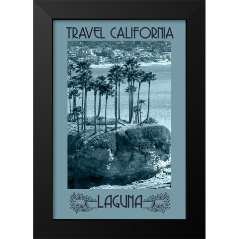 Vintage Style Travel Poster Black Modern Wood Framed Art Print by Vintage Travel Posters