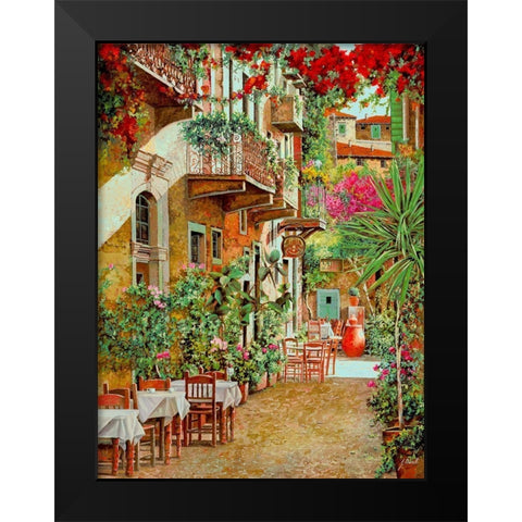 Rethimnon Crete Black Modern Wood Framed Art Print by Borelli, Guido