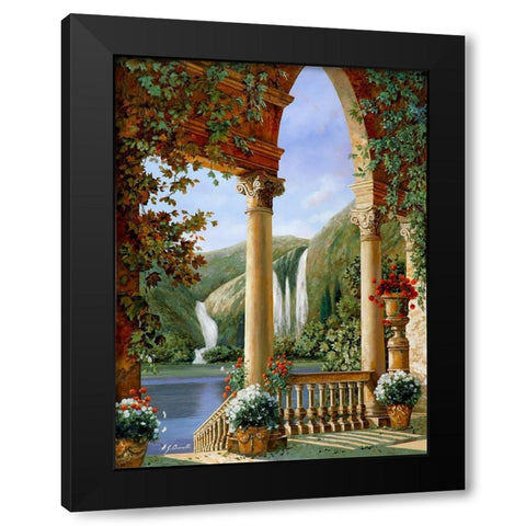 Archi and Cascate Black Modern Wood Framed Art Print by Borelli, Guido