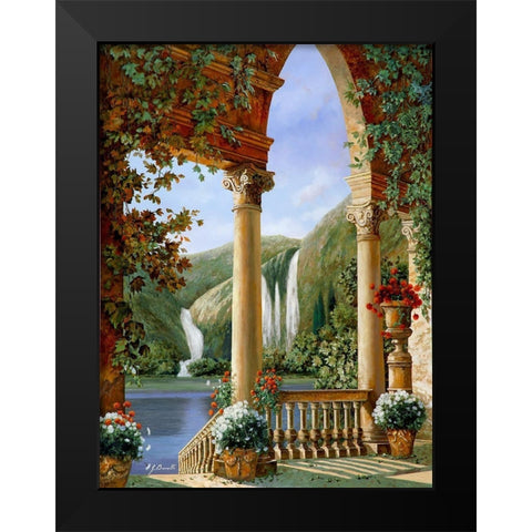 Archi and Cascate Black Modern Wood Framed Art Print by Borelli, Guido