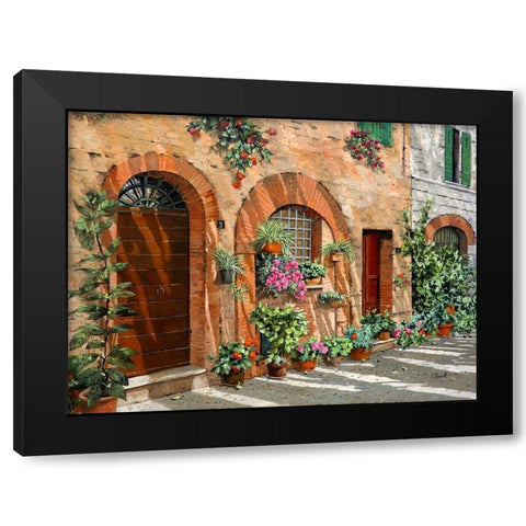Viaggio in Toscana Black Modern Wood Framed Art Print with Double Matting by Borelli, Guido