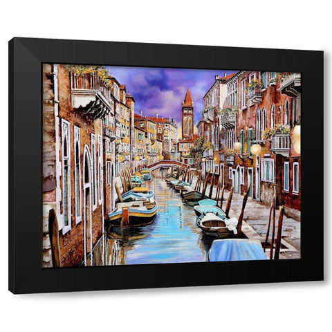 Quasi l alba Black Modern Wood Framed Art Print by Borelli, Guido