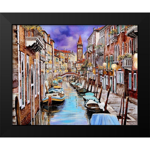 Quasi l alba Black Modern Wood Framed Art Print by Borelli, Guido