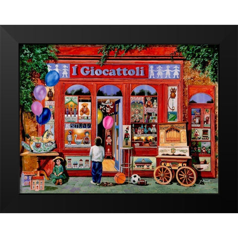The Toy Shoppe Black Modern Wood Framed Art Print by Borelli, Guido