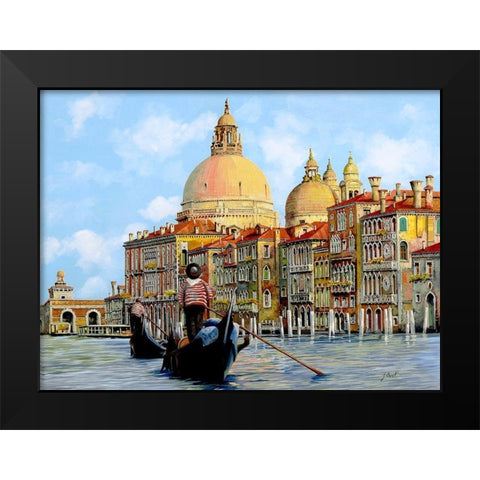 Pomeriggio a Venezia Black Modern Wood Framed Art Print by Borelli, Guido