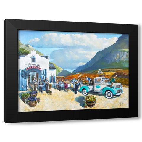Boland Cafe Black Modern Wood Framed Art Print by West, Ronald