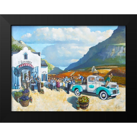 Boland Cafe Black Modern Wood Framed Art Print by West, Ronald