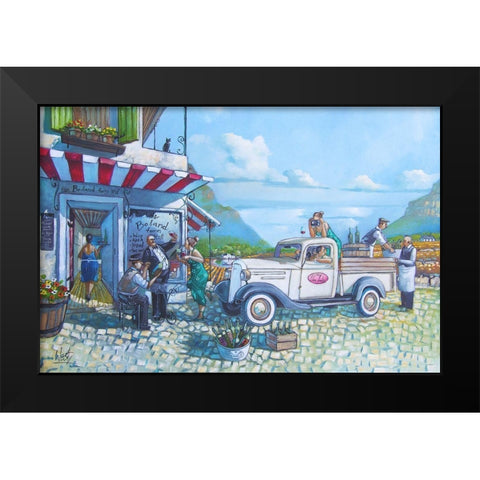 Boland Delivery II Black Modern Wood Framed Art Print by West, Ronald