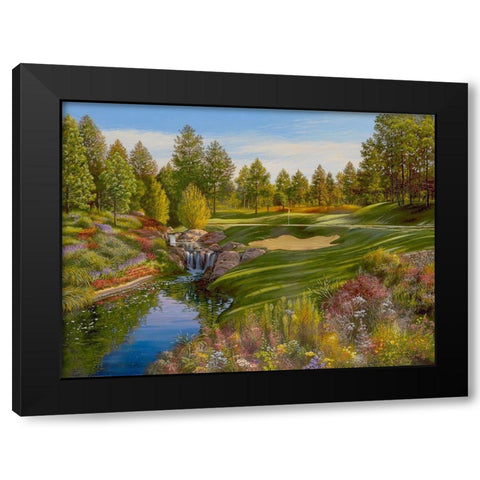 Time for the Tee Black Modern Wood Framed Art Print by Strubel, Klaus