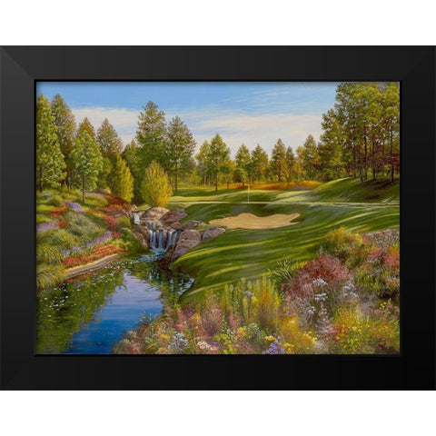 Time for the Tee Black Modern Wood Framed Art Print by Strubel, Klaus