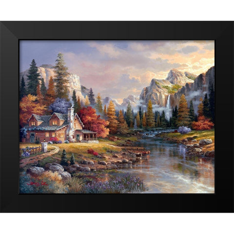 Home At Last Black Modern Wood Framed Art Print by Lee, James