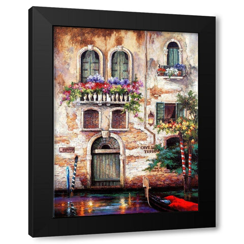 Door to Italy Black Modern Wood Framed Art Print by Lee, James