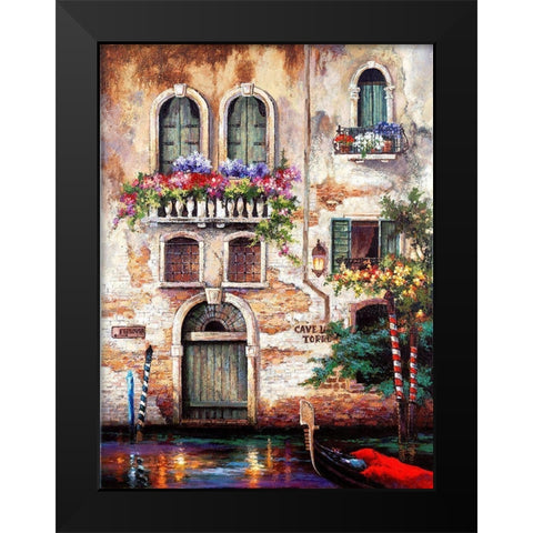 Door to Italy Black Modern Wood Framed Art Print by Lee, James