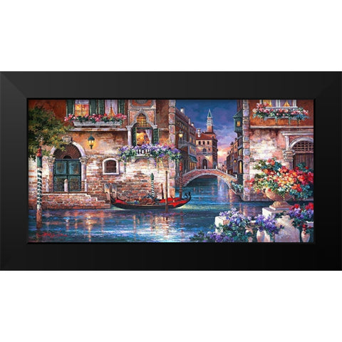 Isnt It Romantic Black Modern Wood Framed Art Print by Lee, James