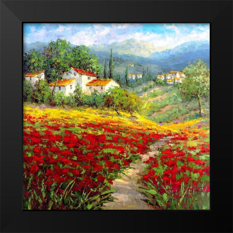 Fleur Du Pays I Black Modern Wood Framed Art Print by Hulsey