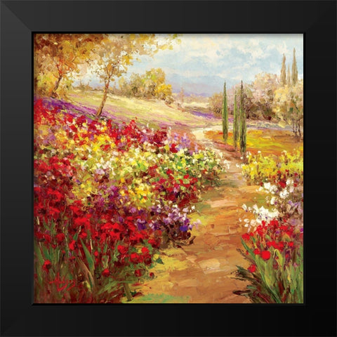 Trainee de Fleur Black Modern Wood Framed Art Print by Hulsey