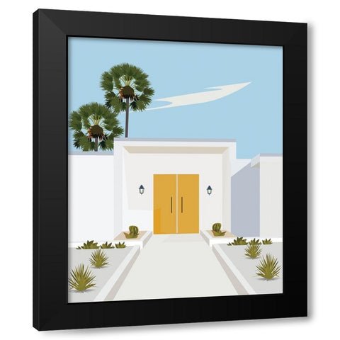 california Black Modern Wood Framed Art Print with Double Matting by ARCTIC FRAME