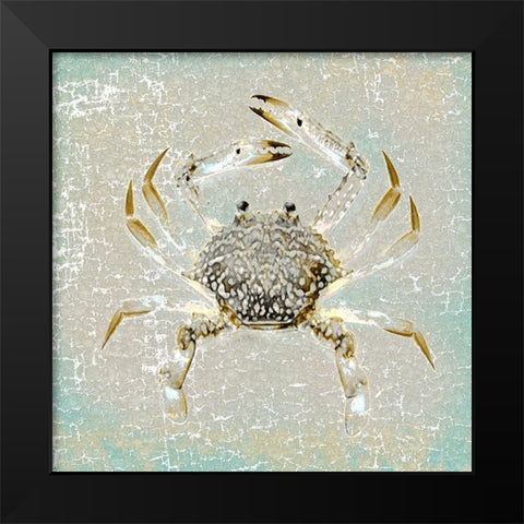 Aqua Marine XIV Black Modern Wood Framed Art Print by Aryai, Sia