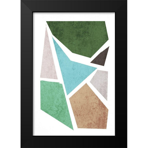 Geometric Shapes II Black Modern Wood Framed Art Print by Orlov, Irena