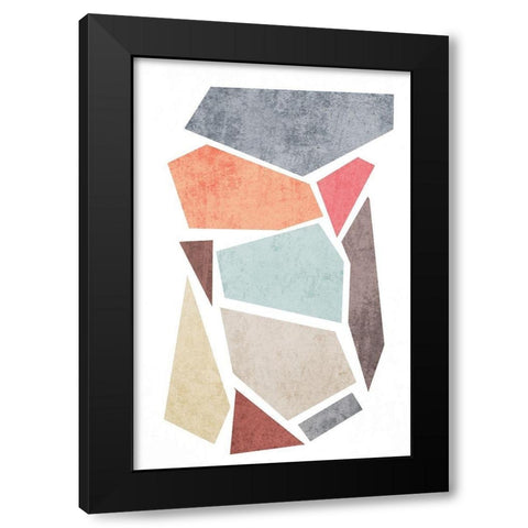 Geometric Shapes III Black Modern Wood Framed Art Print by Orlov, Irena