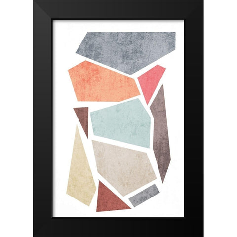 Geometric Shapes III Black Modern Wood Framed Art Print by Orlov, Irena