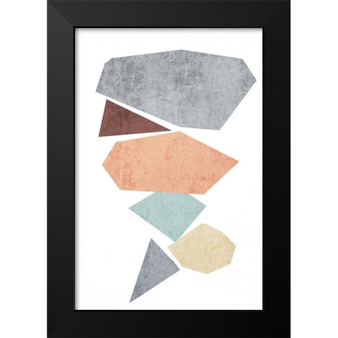 Geometric Shapes IV Black Modern Wood Framed Art Print by Orlov, Irena