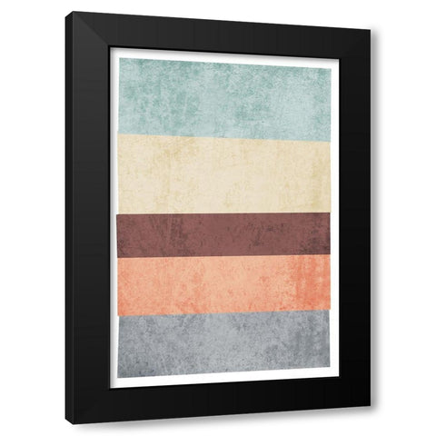Geometric Shapes VI Black Modern Wood Framed Art Print with Double Matting by Orlov, Irena