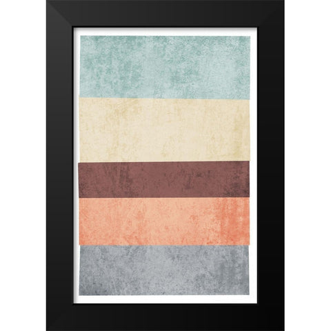 Geometric Shapes VI Black Modern Wood Framed Art Print by Orlov, Irena