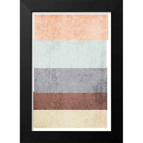 Modern minimalist V Black Modern Wood Framed Art Print by Orlov, Irena