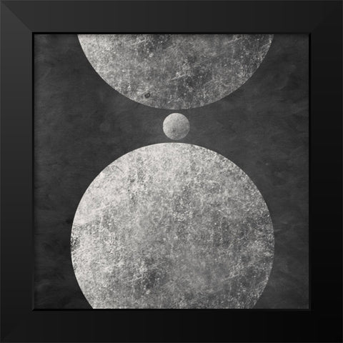 Geometry Mystery Moon I Black Modern Wood Framed Art Print by Orlov, Irena