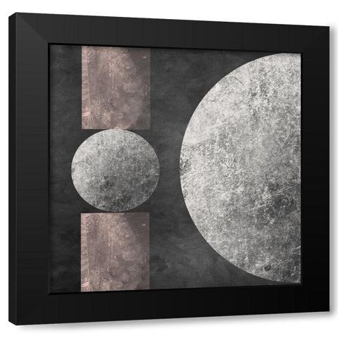 Geometry Mystery Moon III Black Modern Wood Framed Art Print with Double Matting by Orlov, Irena