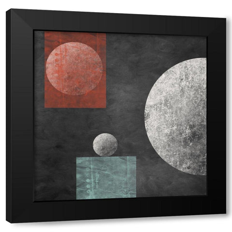 Geometry Mystery Moon IV Black Modern Wood Framed Art Print with Double Matting by Orlov, Irena