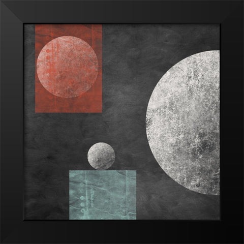 Geometry Mystery Moon IV Black Modern Wood Framed Art Print by Orlov, Irena