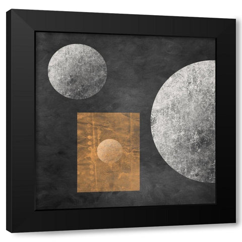Geometry Mystery Moon V Black Modern Wood Framed Art Print by Orlov, Irena