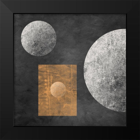 Geometry Mystery Moon V Black Modern Wood Framed Art Print by Orlov, Irena