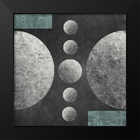 Geometry Mystery Moon VI Black Modern Wood Framed Art Print by Orlov, Irena