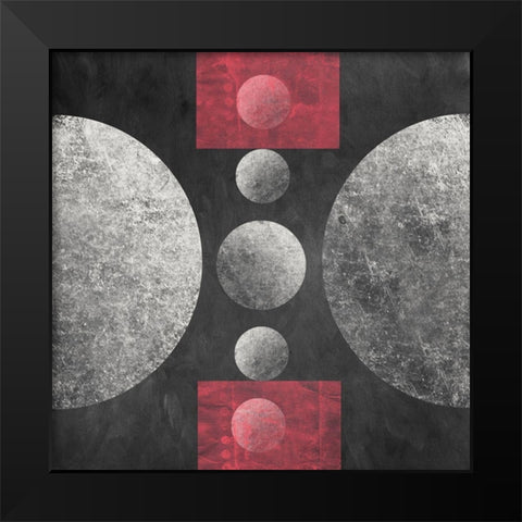 Geometry Mystery Moon VII Black Modern Wood Framed Art Print by Orlov, Irena