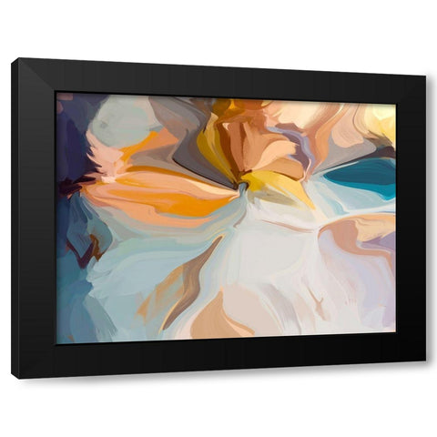 Through the Time Black Modern Wood Framed Art Print with Double Matting by Orlov, Irena